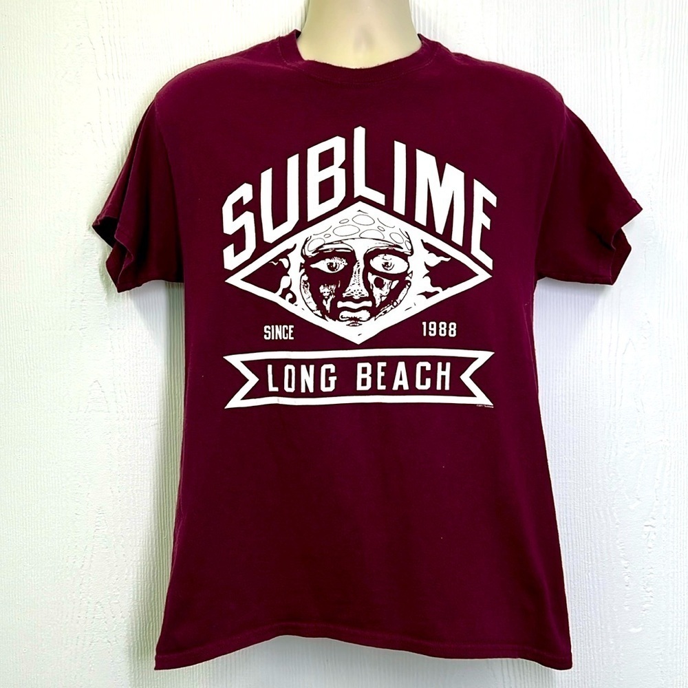 420 - Sublime Long Beach Music Graphic Short Sleeve T Shirt Size Medium